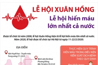 [Infographic] Lễ hội Xuân Hồng - lễ hội hiến máu lớn nhất cả nước