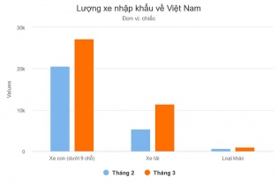 Ô tô nhập khẩu ồ ạt về Việt Nam