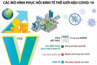[Infographic] Các mô hình phục hồi kinh tế thế giới hậu COVID-19