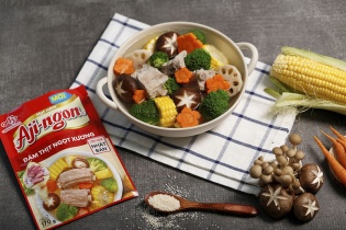 Trải nghiệm diện mạo mới của hạt nêm Aji-ngon Heo