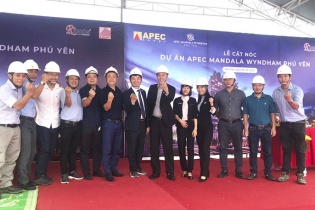 Apec Group cất nóc dự án Apec Mandala Wyndham Phú Yên