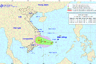 Vùng áp thấp đang tiếp tục mạnh lên, miền Trung mưa lớn kéo dài