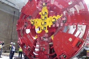 "Thần tốc" - Máy đào hầm đầu tiên của tuyến đường sắt đô thị Nhổn - ga Hà Nội