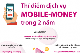 [Infographic] Thí điểm dịch vụ Mobile-Money trong 2 năm