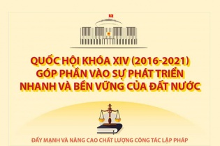 [Infographic] Quốc hội khóa XIV góp phần vào sự phát triển nhanh và bền vững của đất nước