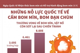 [Infographic] Những nỗ lực quốc tế về cấm bom mìn, bom đạn chùm