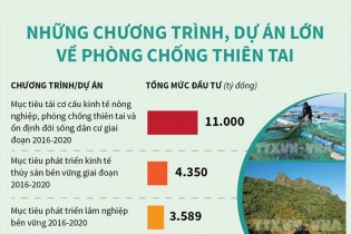[Infographic] Những chương trình, dự án lớn về phòng chống thiên tai
