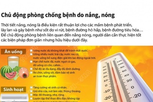 [Infographic] Chủ động phòng chống bệnh do nắng, nóng