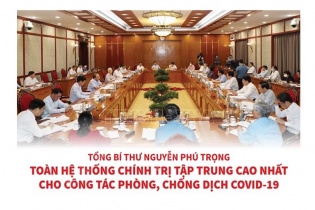 [Infographic] Toàn hệ thống chính trị tập trung cao nhất cho công tác phòng, chống dịch COVID-19