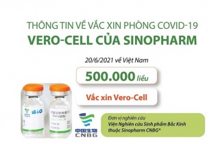 [Infographic] Thông tin về vắc-xin phòng COVID-19 Vero-Cell của Sinopharm