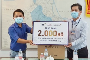BAC A BANK trao tặng 2.000 bộ xét nghiệm nhanh Covid-19 góp sức chống dịch 