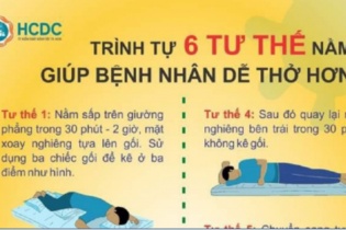Hướng dẫn 6 tư thế nằm sấp giúp F0 dễ thở
