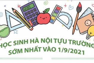 [Infographic] Học sinh Hà Nội tựu trường sớm nhất vào 1/9/2021