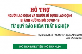 [Infographic] Hỗ trợ các đối tượng bị ảnh hưởng bởi dịch COVID-19 từ Quỹ bảo hiểm thất nghiệp