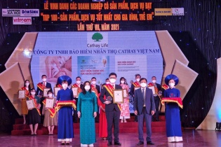 Cathay Life Việt Nam được xếp hạng "Top 100 - Sản Phẩm, dịch vụ tốt nhất cho gia đình, trẻ em"