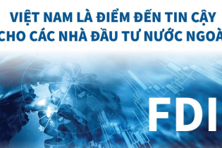 [Infographic] Việt Nam là điểm đến tin cậy cho các nhà đầu tư nước ngoài
