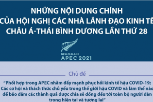 [Infographic] Những nội dung chính của Hội nghị các nhà Lãnh đạo kinh tế châu Á - Thái Bình Dương lần thứ 28