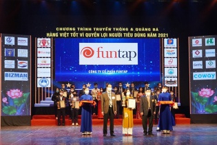 Funtap lọt Top 10 "Hàng Việt chất lượng tốt vì quyền lợi người tiêu dùng"