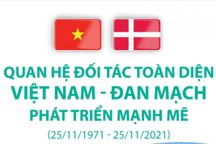 [Infographic] Quan hệ Đối tác toàn diện Việt Nam - Đan Mạch phát triển mạnh mẽ