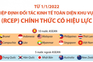 [Infographic] Hiệp định Đối tác Kinh tế Toàn diện Khu vực (RCEP) chính thức có hiệu lực
