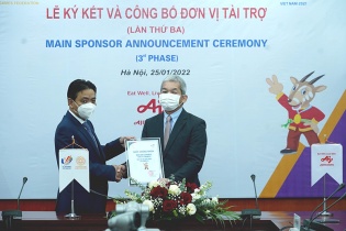 Tập đoàn Ajinomoto đồng hành cùng SEA Games 31 với vai trò nhà tài trợ chính hạng cao nhất