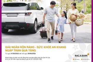 BAC A BANK ưu đãi lên tới 5 triệu đồng cho khách hàng đồng thời vay vốn và tham gia bảo hiểm