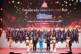 Công ty cổ phần Viễn thông Hà Nội được vinh danh Top 200 Sao Vàng đất Việt 2021