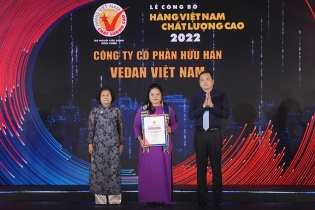 Vedan Việt Nam tiếp tục được vinh danh Hàng Việt Nam chất lượng cao năm 2022