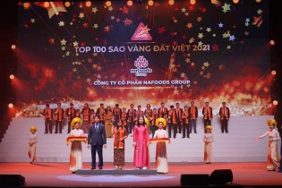 Nafoods đạt Top 100 giải thưởng Sao Vàng đất Việt 2021