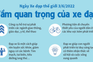 [Infographic] Ngày Xe đạp thế giới 3/6: Tầm quan trọng của xe đạp đối với sức khỏe và bảo vệ môi trường