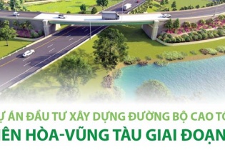 [Infographic] Dự án đầu tư xây dựng đường bộ cao tốc tốc Biên Hòa - Vũng Tàu giai đoạn 1