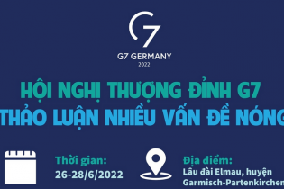 [Infographic] Hội nghị Thượng đỉnh G7 thảo luận nhiều vấn đề nóng