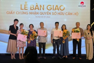 Hinode City chính thức bàn giao sổ hồng cho cư dân