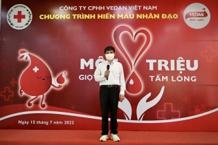 Hiến máu nhân đạo - Chương trình được Vedan Việt Nam duy trì và phát huy