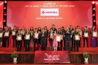 Hanel được bình chọn Top 10 Công ty Công nghệ uy tín năm 2022 
