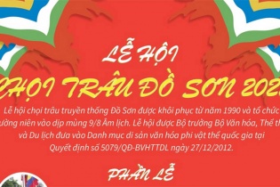 [Infographic] Hải Phòng: Hấp dẫn Lễ hội chọi trâu truyền thống Đồ Sơn 2022