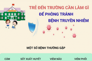 Trẻ em đến trường cần làm gì để phòng tránh bệnh truyền nhiễm