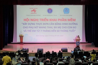 Bình Dương: Ngành y tế phối hợp cùng Ajinomoto triển khai phần mềm dinh dưỡng cho mẹ và bé