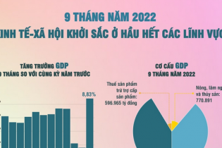 Kinh tế - xã hội 9 tháng năm 2022 của Việt Nam khởi sắc trên hầu hết các lĩnh vực