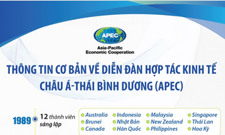 Thông tin cơ bản về Diễn đàn Hợp tác kinh tế châu Á - Thái Bình Dương (APEC)