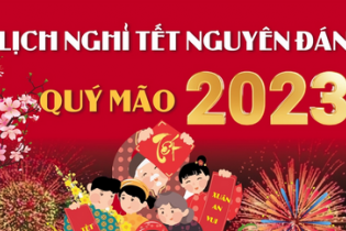 Lịch nghỉ Tết Nguyên đán Quý Mão 2023