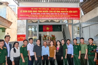 Vedan trao nhà tình nghĩa nhân kỷ niệm 78 năm Ngày thành lập Quân đội nhân dân Việt Nam