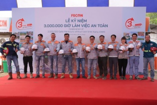 FECON đạt 3 triệu giờ làm việc an toàn liên tục trong năm 2022