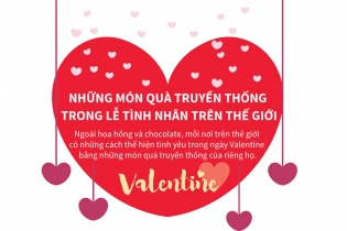 Những món quà truyền thống trong Lễ tình nhân - Valentine trên thế giới