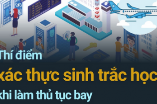 Thí điểm xác thực sinh trắc học khi làm thủ tục bay