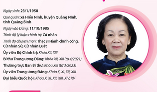 Ủy viên Bộ Chính trị, Thường trực Ban Bí thư, Trưởng Ban Tổ chức Trung ương Trương Thị Mai