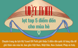 Việt Nam lọt Top 5 điểm đến cho mùa hè