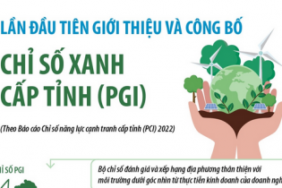 Lần đầu tiên giới thiệu và công bố Chỉ số Xanh (PGI) cấp tỉnh