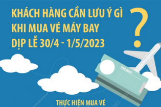 Khách hàng cần lưu ý gì khi mua vé máy bay dịp lễ 30/4 - 1/5/2023?