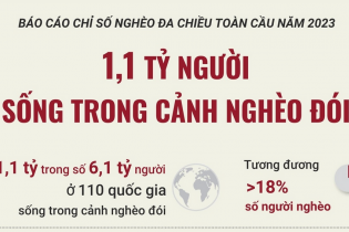 Hiện có 1,1 tỷ người sống trong cảnh nghèo đói